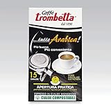 Caffè Trombetta, Italien Kaffee, ESE Kaffeepads, Tutto Arabica - 1 Packungen zu je 15 Kaffeepads