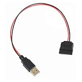 P52 USB Stecker auf SATA 15pin Kabel Adapter Stromkabel für PC SATA Festplatte, Kompatibel zum Serial ATA Standard, USB Stecker auf SATA Anschluss 15pin für zusätzliche Stromversorgung, Länge: 30cm