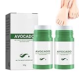 Felee Crack Proof Avocado Lotion Stick,Fußreparaturcreme,Reparaturcreme für rissige Haut,Hand-Fußrisscreme,Anti-Trockenriss-Creme,Trockene Haut Ferse Rissige Peeling-Salbe,Fußcreme Fersen Rissige