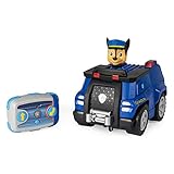 PAW Patrol 6054190 Ferngesteuertes Polizeiauto mit Chase Figur, RC Fahrzeug in blau