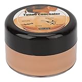 0,7 oz Makeup Tattoo Concealer, Tattoo Cover Up Makeup Wasserdicht, Skin Scar Dark Spots Muttermal Concealer Tattoo Cover Cream für Männer und Frauen(dunkle Farbe)