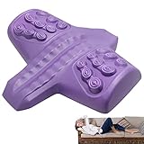 BELOF Lordosenstützkissen – Lordosenstützkissen for Bürostuhl aus Polyurethan-Material |Ergonomische Rückenkissen for Computertisch, Auto, Gaming, Couch, Liege, Lila (Color : Purple, Size : 1)