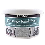 Flüssige Raufaser/Rauhfaser Pfister weiss 15kg hochdeckend