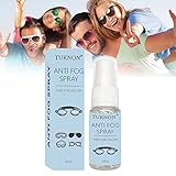 Antibeschlagspray Brille, Anti Fog für Brillen Beschlagspray, Anti Fog Spray, Brillenreiniger Spray, Brillen Antibeschlag, Antibeschlag Spray, für Brillen, Skimasken, Spiegel, Taucherbrille, 20 ml