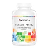 Basis-Formel Aktivamed Premium Multivitamin + Multimineral mit Vitamin C bis zu 800mg & D3 - 180 Tabletten hochdosiert für 3 Monate - Über 32 Vitamine, Mineralien & Spurenelemente inkl. komplettem B-Komplex in einem Produkt. Mit Metafolin (verwertbarer Folsäure) & L-Acetylcystein (Glutathionsynthese)