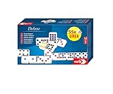 Noris 606108003 Deluxe Doppel 9 Domino, Spieleklassiker