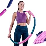 SummerFan Hula Hoop Reifen Erwachsene 1,5kg für Anfänger aus Schaumstoff - Einstellbar 75-100cm - Schnell abnehmen - Figurformung - Fitness Hoola Hup Sport