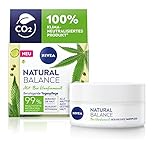 NIVEA Natural Balance Bio Hanfsamenöl Beruhigende Tagespflege (50 ml), Feuchtigkeitscreme mit Bio Hanfsamenöl, Jojoba- und Mandelöl, Gesichtscreme reduziert Rötungen