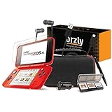 Orzly 2DSXL Zubehör, Ultimate Starter Pack für New Nintendo 2DS XL - (beinhaltet: KFZ-Ladegerät/USB Ladekabel/Konsolenkoffer ROT etc.)