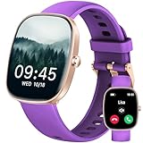 Smartwatch Damen Herren mit Telefonfunktion/Blutdruckmessung/Schlaftracker/Herzfrequenz/SpO2/Schrittzähler, 120+ Sportmodus,Wettervorhersage,IP68 Wasserdicht, 1,83'' HD Fitness Tracker für iOS Android