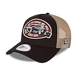 New Era Hot Rod Black A-Frame Adjustable Trucker Cap - One-Size