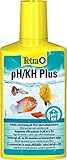 Tetra PH/KH Plus, stabilisiert den pH-Wert und verhindert Säuresturz im Aquarium, für optimale Einstellung der Karbonathärte, 250 ml Flasche