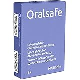 MEDintim - Oralsafe Schutztuch aus Latex - Erdbeere - 8 Stück (252x155mm)