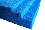 Pondlife Filterschaum blau 50x50x3 cm zur optimalen Verwendung als Filtermedium in Teichfiltern PPI PPI20 (mittel)