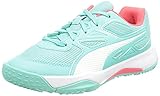 PUMA Solarflash Jr Leichtathletik-Schuh, Elektro Aqua-Sunblaze White, 37 EU