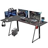 Gaming Tisch L-Form, Dripex eckschreibtisch 160cm, L-förmiger Gaming Schreibtisch, Großer Ergonomischer Computertisch für Büro und Zuhause, Links