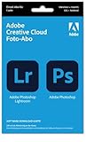 Adobe Creative Cloud Foto-Abo mit 20GB: Photoshop und Lightroom | 1 Jahreslizenz | PC/Mac | Key Card & Download