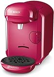 Tassimo Vivy2 Kapselmaschine TAS1401 Kaffeemaschine by Bosch, über 70 Getränke, vollautomatisch, geeignet für alle Tassen, platzsparend, 1300 W, pink