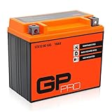 GP-PRO GTX12-BS 12V 10Ah GEL-Batterie (Kompatibel mit YTX12-BS / 51012) (Wartungsfrei & Versiegelt) Akkumulator Motorrad Motorradbatterie