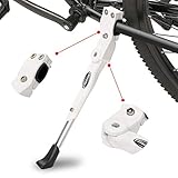 ANWONE Fahrradständer, Fahrradrahmen aus Aluminiumlegierung, Anti-Rutsch Gummiständer 22'- 28', Universal Legierung Kick Stand für Mountainbike, Rennrad Fahrräder und Klapprad