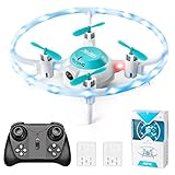 4DRC V5 Mini Drohne für Kinder und Anfänger,RC Quadrocopter mit LED-Licht,Flugbahnflug,One Key Start,Kreisfliege,Höhenhaltung,3D Flips,Spielzeug Geschenk Kinderdrohne