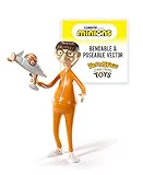 The Noble Collection Minions Bendyfigs - Victor - Noble Toys 16.5cm Bendable Posable Collectible Doll Figure with Stand and Mini Accessory