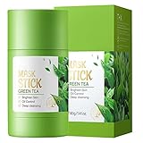 LOVOICE Grüntee-Stick-Maske | Green Tea Masque Clay Stick, Tiefenreinigung Mitesser-Entferner | Oil Control, Skin Brightening Einfache Anwendung für alle Hauttypen Männer Frauen