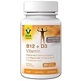 Raab Vitalfood Vitamin B12 + Vitamin D3 in bioaktiver Form, 60 Lutsch-Tabletten, vegan, glutenfrei, nur mit Xylit gesüßt, Waldbeer-Geschmack, 1er Pack(1 x 90 grams)