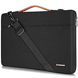 NIDOO 14 Zoll Laptoptasche Tasche Umhängetasche für 15' Surface Laptop 3 4/14' Chromebook 3/14' ThinkPad P14s T14 T14s L14 Gen 2, Schwarz Schultertaschen Hülle Schulter Tragetasche Aktentaschen