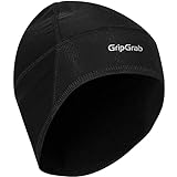 GripGrab Unisex Vindtæt termisk letvægts hipster hat med hue Skull Cap Windster, Schwarz, L (60-63 cm) EU