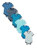 Care Baby Body Kurzarm, 6er Pack Dress Blues (772), 98