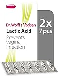 Dr. Wolff`s Vagisan Milchsäure hilft Vaginalinfektionen vorzubeugen | Tägliche Vaginalgesundheit und Intimhygiene | Auch während der Schwangerschaft und Stillzeit | 2X 7PCS