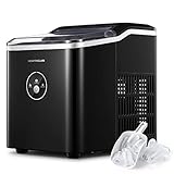 NORTHCLAN Eiswürfelmaschine Testsieger 14KG Eiswürfelbereiter Ice Maker 6 min Produktionszeit Ice Cube Maker 2 Liter Wassertank Eiswürfelmaschinen leise Eiswürfel Maschine für Party Büro Bar Wohnmobil