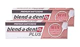 2x Blend a dent Plus Premium Haftcreme KRÜMELSCHUTZ 40g für Voll und Teilprothesen