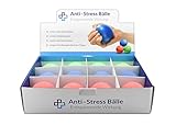 Anti-Stress-Ball Display, 12 Stück, Streßball, Antistressball, Stressball