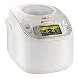 Tefal RK8121 Multikocher 45in1 | 45 automatische Kochprogramme | Verzögerter Start | Warmhaltefunktion | Große Kapazität (5L) | LC-Display | Rezeptbuch und Zubehör