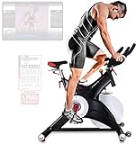 Sportstech Premium Ergometer Heimtrainer mit 25KG Schwungrad & Multiplayer APP | inkl. Pulsgurt | Hometrainer Fahrrad für Zuhause | Trainingsgeräte für das Ausdauertraining| Indoor Cycling Bike SX500