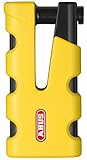 ABUS Bremsscheibenschloss Granit Sledg 77 grip yellow - Motorradschloss mit sicherem XPlus Zylinder und Erinnerungskabel - ABUS Sicherheitslevel 17 - Gelb