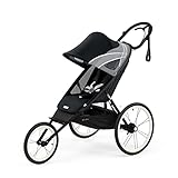 Cybex Jogger-Kinderwagen AVI, One Box mit Rahmen und Sitzpaket, Von ca. 6 Monaten - ca. 4 Jahre, Max. 111 cm und 22 kg, Multisportwagen, Black/All Black