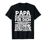 Papa und Vater Motiv, Lustiger Spruch, Herren Vatertag T-Shirt