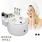 3 in 1 Diamond Microdermabrasion Maschine, AOKO Professional Vakuum Dermabrasion Schönheitsgerät Gesichtspflege-Spa für Peelings Exfoliator Poren Mitesser Hautverjüngung Straffung mit Sprühflasche