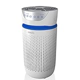 HoMedics Luftreiniger 76m² Air Purifier mit 5-in-1 HEPA-Filter und 3 Stufen - Luftfilter mit 99.97% Filterleistung, leiser Betrieb - Raumluftreiniger gegen Keime, Allergie, Pollen, Rauch&Staub (Weiß)