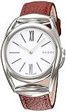 Gucci Horsebit Damen-Armbanduhr 34mm Armband Leder Schweizer Quarz YA140403