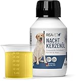 ReaVET Nachtkerzenöl für Hund & Katzen 100ml – Kaltgepresst, Naturrein in Premiumqualität – unterstützt Haut & Fell + Wohlbefinden I Omega-6 I Naturprodukt für Hund & Katze ohne Zusätze