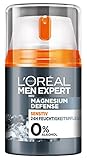 Men Expert Feuchtigkeitscreme für das Gesicht, Mit Hyaluron für ein gepflegtes Hautbild, Magnesium Defense Sensitiv Tagespflege 1 x 50 ml