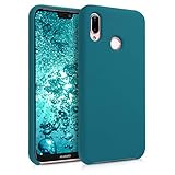 kwmobile Hülle kompatibel mit Huawei P20 Lite - Hülle Silikon gummiert - Handyhülle - Handy Case in Petrol matt