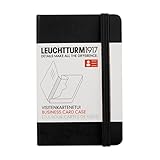 Leuchtturm1917 350140 Visitenkartenetui, 65 x 100 x 15 mm, Schwarz