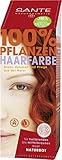 SANTE Naturkosmetik Pflanzen-Haarfarbe Pulver, Naturrot, 100 g