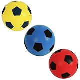 Fun Sport Fußball 3er Pack Schaumstoff Fußbälle Größe 5 20cm | Weicher Schaumstoff-Fußball für den Innen- und Außenbereich, großer Spaß für Erwachsene und Kinder, Jungen und Mädchen