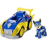 PAW PATROL Mighty Pups Super Paws Polizeiwagen mit Chase-Figur (Basic Themed Vehicle)